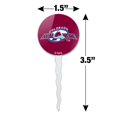 thumbnail image 6 of NHL Colorado Avalanche Logos Cupcake Picks Toppers Decoration Set of 6, 6 of 7