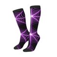 thumbnail image 2 of Womens Halloween Spider Web Knee High Socks Comfy Thermal Boot Long Socks, 2 of 7