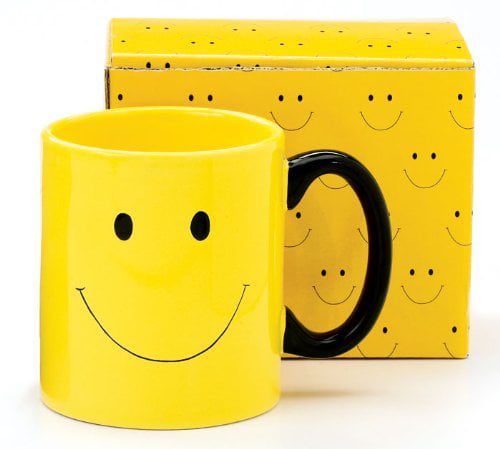 4Xpcs Set SMILEY CLASSIC COFFEE MUG TEA CUP DECOR POP HAPPY FACE 