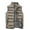 W-Khaki, variant on Winter!Brilliant Puffer Jacket Men No Sleeve Men Winter Coat Padded Vest Warm Hooded Thick Vest Tops Jacket Blue XXXXXL