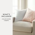 thumbnail image 3 of Noble Linens 2-Pack Cotton Slub Decor Throw Pillows - Willow Rose, 3 of 4