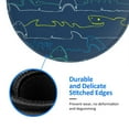 thumbnail image 5 of Disketp Shark Small Mouse Pad 7.9x7.9 Inches,Washable Round Mousepad For Office Laptop Computer,Non-Slip Rubber Base Mouse Pads For Wireless Mouse, 5 of 9