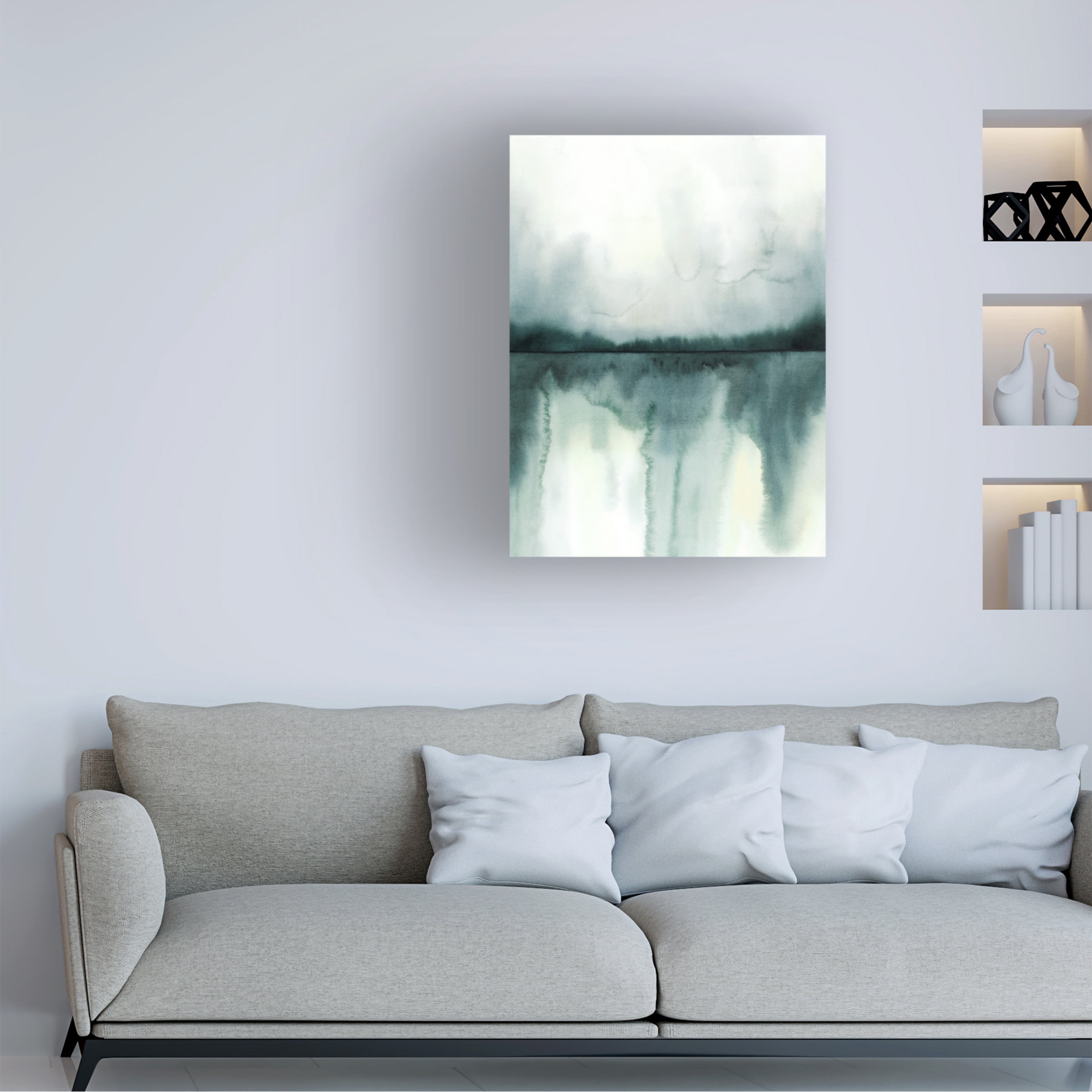 Grace Popp 'Soft Reflections II' Canvas Art