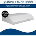 thumbnail image 5 of Broan-NuTone 3.25" x 10" Duct Exhaust Fan, 2-Speed for Kitchen - White, 5 of 6
