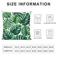 thumbnail image 6 of GOSMITH 2-Piece Short Plush Pillowcase Set - Aesthetic Decorative Tropical Green Leaves Summer Palm Leaf Hawaii California Tree Jungle Decor Lumbar White, 6 of 6