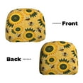 thumbnail image 6 of Kdxio Bees and Sunflowers Pattern Print 2 Piece Car Head Rest Covers Set Auto Front/Rear Seats Headrest Cover Universal Fit Most Cars,Sedan, SUV, 6 of 9