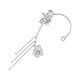 thumbnail image 5 of Sonducket Clip de oreja para mujer, reemplazo de borla de Color sólido, diamantes de imitación decorativos para niñas, pendientes de boda para Plata Derecha 2Conjunto, 5 of 6