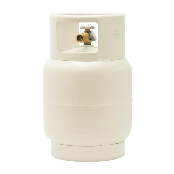Flame King 20LB Empty Floor Buffer Steel Propane Tank Cylinder, Vapor Valve & Level Gauge