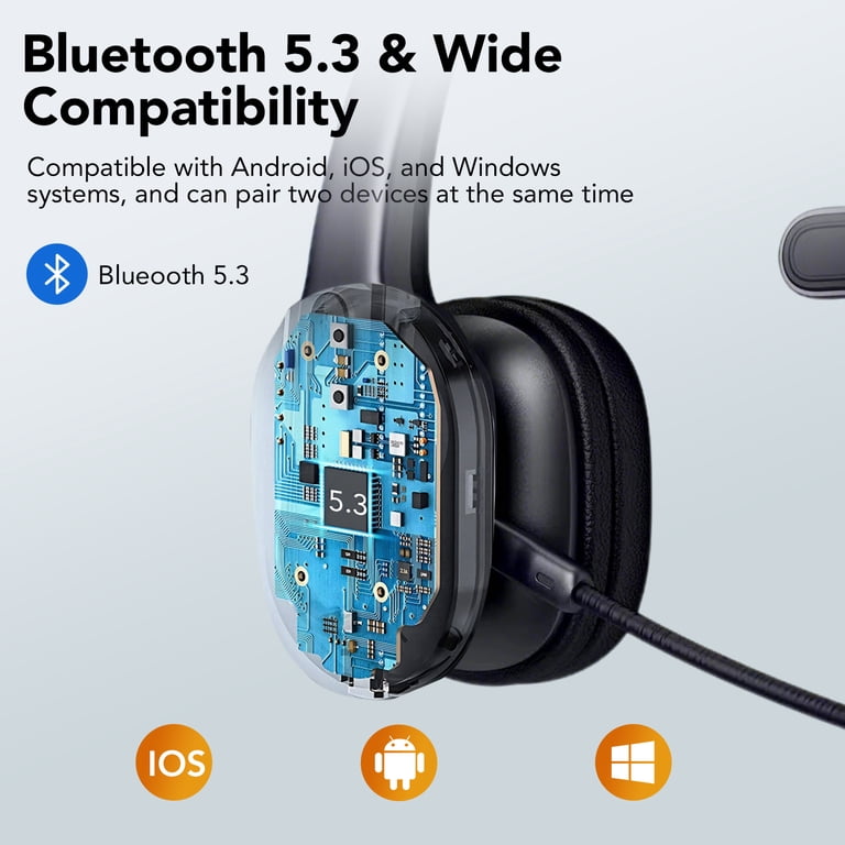 IKT Bluetooth Wireless Headset with Noise Cancelling Mic photo 3