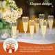 thumbnail image 4 of 50 Pzas de Copas de Flautas de Champán PP 5 oz Copas de Flauta Doradas Irrompibles Copas de Champán Transparentes Fáciles de Limpiar Copas Altas de Champán Fáciles de Agarrar Copas de Mimosa para Bod, 4 of 11