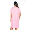 thumbnail image 2 of Dreamcrest Women Short Sleeve Housecoat - Comfortable Loungewear for Sleep and Relaxation (Coral, Large), 2 of 3