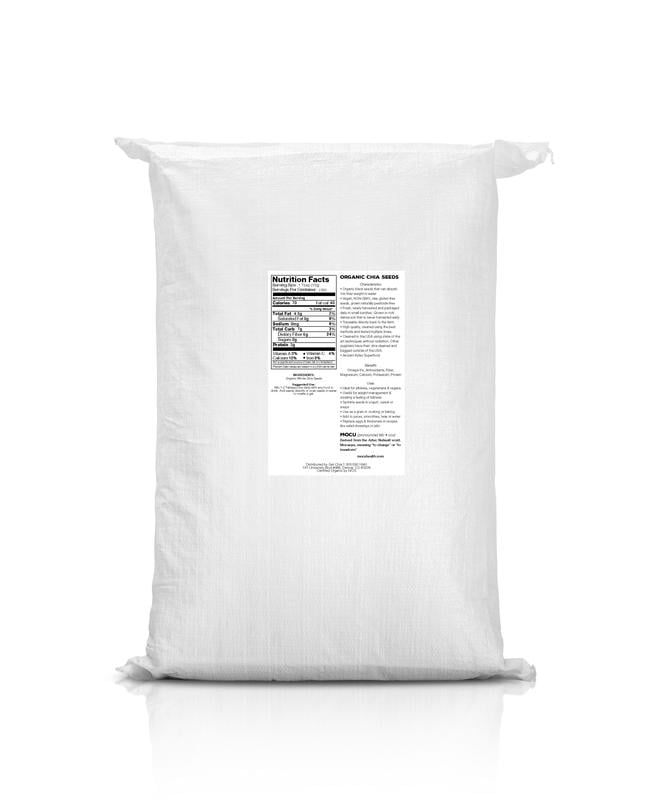 MOCU Certified Organic Black Chia Seeds 45LB