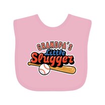 Inktastic Grandpa's Little Slugger Boys or Girls Baby Bib