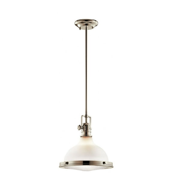 Kichler 43765PN Hatteras Bay 11.5" Pendant in Polished Nickel