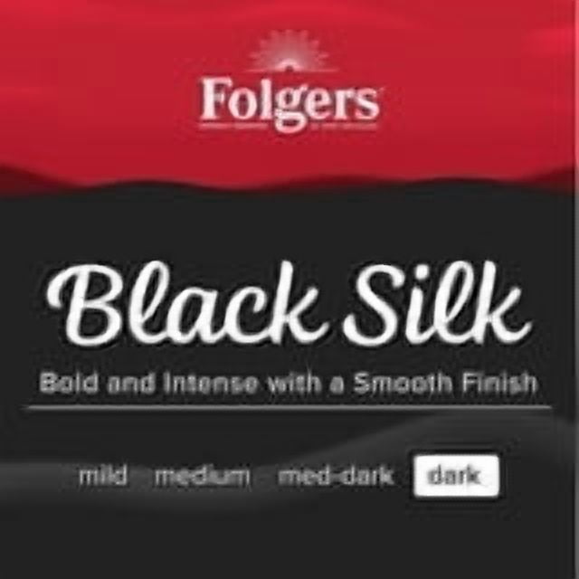 Folgers Dark Roast Ground Coffee, Black Silk, 40.3 oz. – with White Bowl by OMA