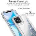 thumbnail image 4 of CoverON Apple iPhone 12 Pro Max Case (6.7"), Liquid Glitter Military Grade Heavy Duty Full Body Clear Bling Quicksand Cover, Silver, 4 of 8