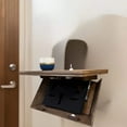 thumbnail image 2 of Hidden Storage Shelf Floating Mantle (Special Walnut) by Bellewood Designs, 2 of 8