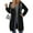 Black #035, variant on Women Casual Zip Up Polyester Hoodies,Long Zip Up Fleece Hoodie Women,Long Sleeve Sweater Dress with Pockets Black 2XL