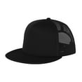 thumbnail image 1 of Top Headwear Trucker Flat Bill Snapback Cap - Black, 1 of 1