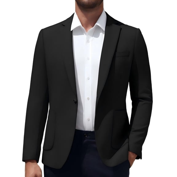 COOFANDY Men Suit Jacket Lightweight Sport Coat Casual One Button Blazer Breathable Sportcoat
