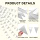 thumbnail image 2 of Pancarta de banderín triangular de 3 piezas, decoración de fiesta de papel metálico plateado, banderas triangulares para Navidad/Graduación/Boda 3m/9.8FT, 2 of 7
