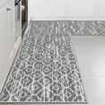 thumbnail image 6 of MeyJey Corner Kitchen Rug, 1 Piece Anti-Slip L Shape Kitchen Mat for Floor, Absorbent Runner in Front of Sink, Washable Floor Rugs for Home,Kitchen(Gray-L,24”x 71”x 71”), 6 of 8