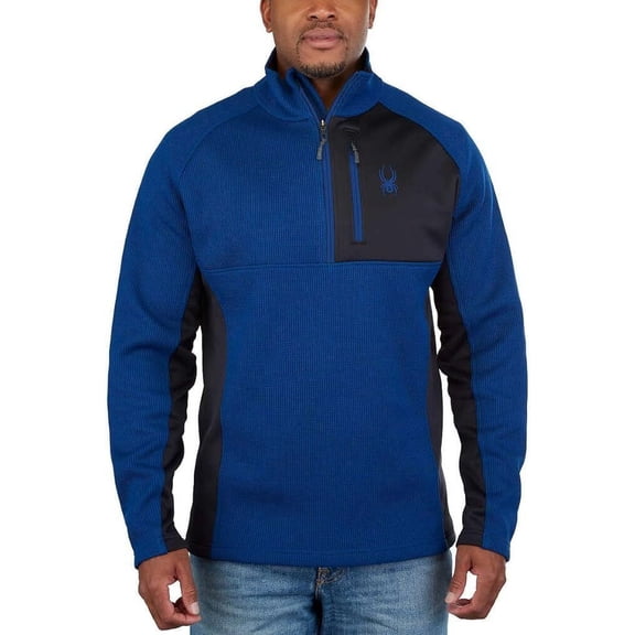 Spyder Men's Half Zip Sweater Gait Knit Pullover Jacket