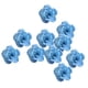 thumbnail image 1 of 10 rosas artificiales de seda de 7 cm para guirnaldas y decoración de bodas (DIY). Azul, 1 of 8