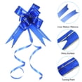 thumbnail image 4 of Unique Bargains 2.8inch Pull Bows Present Wrapping String Bows Ribbon Gold Thread Style Dark Blue 40 Pack, 4 of 6