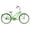 Green, variant on Wonder Wheels Beach Cruiser Coaster Brake Single Speed Bicycle, Bike, Stainless Steel Spokes One Piece Crank Alloy Red Rims 36H White Wall Tire W/ Fender - Black & Red