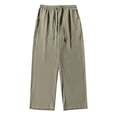 thumbnail image 1 of WEAIXIMIUNG Men's Overalls 36 X 30 Men's Summer Light and Loose Straight Tube Solid Color Basic Easy To Pants, 1 of 9