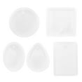 thumbnail image 4 of Molde De Silicona Para Joyería, Molde De Silicona Perforado De 5 Piezas Para Accesorios Colgantes De Bricolaje, 4 of 8