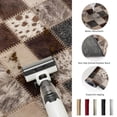 thumbnail image 5 of 2'x6' Rug Runners for Hallways Kitchen, Farmhouse Cow Print Non Slip Entryway Beside Floor Carpet Runner, Country Patchwork Cowhide Fur Plaid Washable Laundry Room Bedroom Throw Rugs Mat, 5 of 8