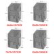 thumbnail image 3 of Muebles de jardín al aire libre cubre sillas apiladas para protección contra todo clima 89*89*120/89cm 210D, 3 of 5