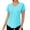 Light Blue#women's workout shirts, variant on Moxiu Women's Petite V Neck Workout Gym Tops Short Sleeve Soft Curved Hem Athletic Yoga Casual Summer T Shirts Tees Watermelon Red,S