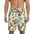 thumbnail image 2 of Picia Mosaic Forest Squirrel Pajama Shorts for Men, Men's Pajama Bottoms, Sleepwear,Short Pajama Pants-X-Large, 2 of 9