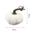 thumbnail image 4 of maxiaoxia 1PC Velvet Pumpkins Fall Decorations, Thanksgiving Halloween Table Centerpiece Decor, Rustic Faux Artificial Pumpkins for Farmhouse Etc, 4 of 5