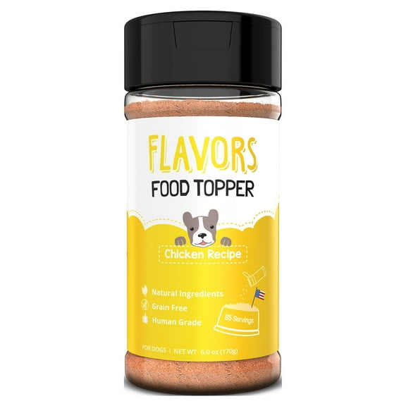 FLAVORS by Beaumont Basics Food Topper for Dogs, Chicken Recipe, 6 oz
