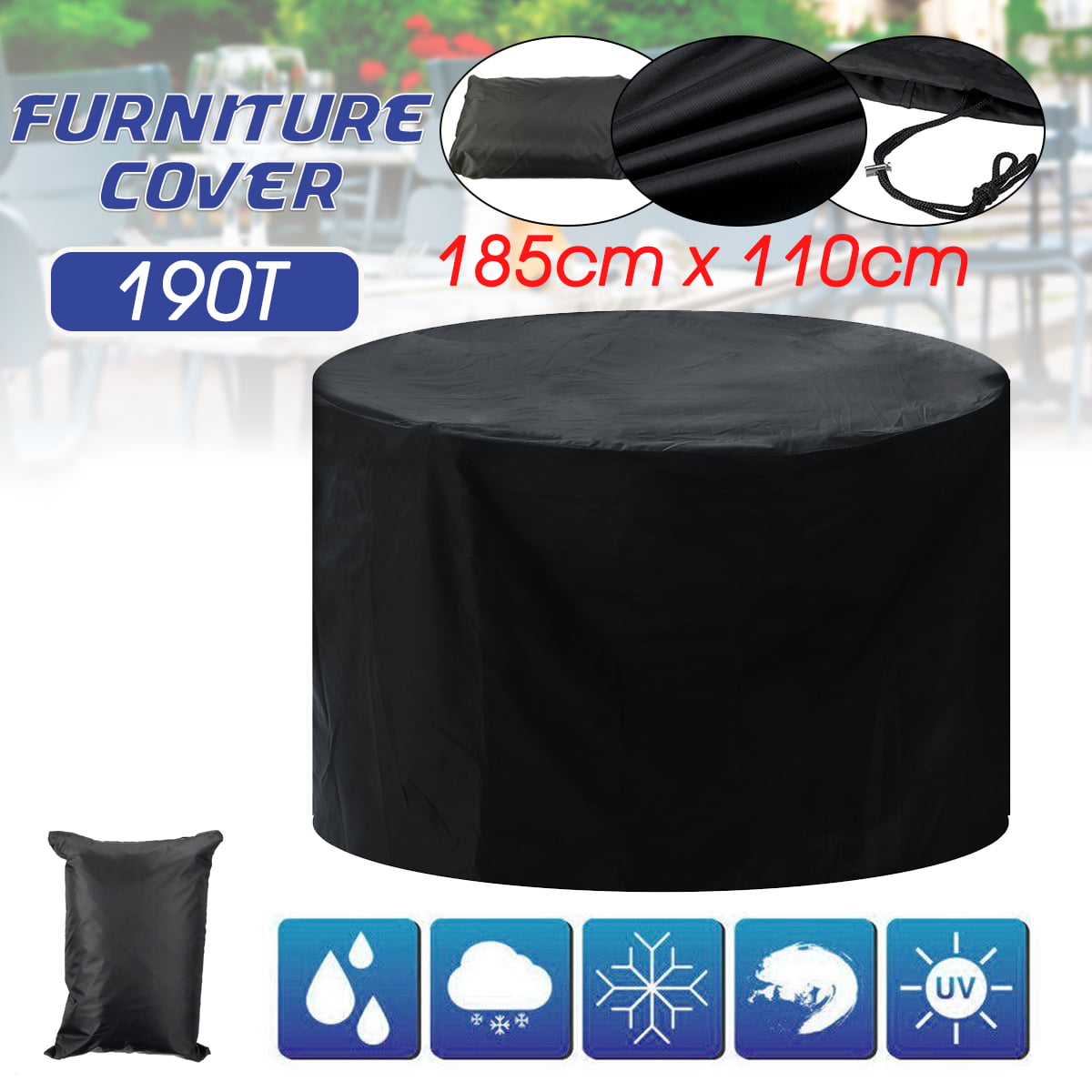 60 X60 X110CM  6 to 8  Stacked Chairs Covers CLEAR OUTDOOR  GARDEN SEAT COVER 