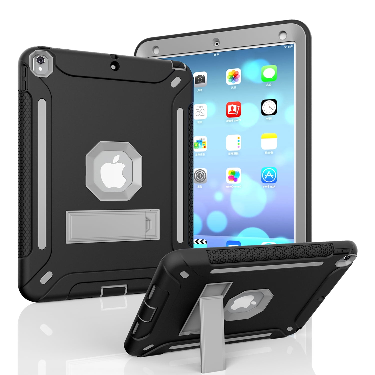 Allytech iPad Air 1st Generation Case Shockproof, Lightweight Silicone Shock Absorbing Kickstand