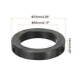 thumbnail image 2 of Uxcell Shaft Collar, 2.2 Inch Bore Carbon Steel Set Screw Style Clamping Collars Black 2 Pcs, 2 of 4