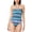 Navy, variant on Bleu Rod Beattie Womens Printed Halter One-Piece Swimsuit