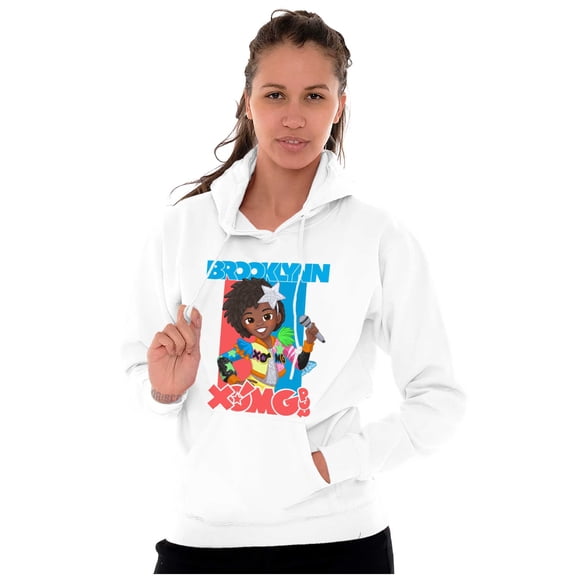 XOMG POP Band Brooklynn Cartoon Fan Women Plus Size Hoodie Brisco Brands 2X
