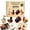 E, variant on 3D Beaded Pet DIY Kit, Make 4 Cute Cat Figurines, Beading Craft Set for Stress Relief, Home Decoration Gift