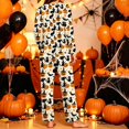 thumbnail image 4 of Women's Halloween Pajama Set Long Sleeve Pullover Top and Pants Pumpkin Ghost Print 2-Piece Sleepwear, 4 of 5