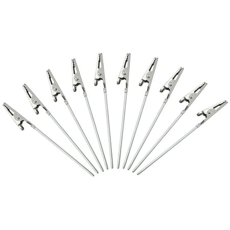 

Uxcell Metal Wire Alligator Clamp 100mm Long-Tailed Alligator Place Card Holder for Card Photo Table Number 40 Pack