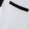 thumbnail image 6 of hoksml Mens Summer Athletic Short Sleeve Solid Color Collared Button Polos Fashion Chest Pocket Colour Blocking T Shirt Classic Golf Shirts, 6 of 9