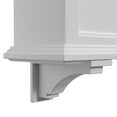 thumbnail image 5 of Mayne Fairfield 11" x 4" x 6.5" White Plastic Decorative Window Box Brackets, 2 Pack, 5 of 10