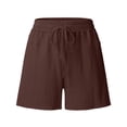 thumbnail image 6 of Womens Shorts Drawstring Mid-Rise Shorts Summer Casual Shorts for Women, 6 of 8