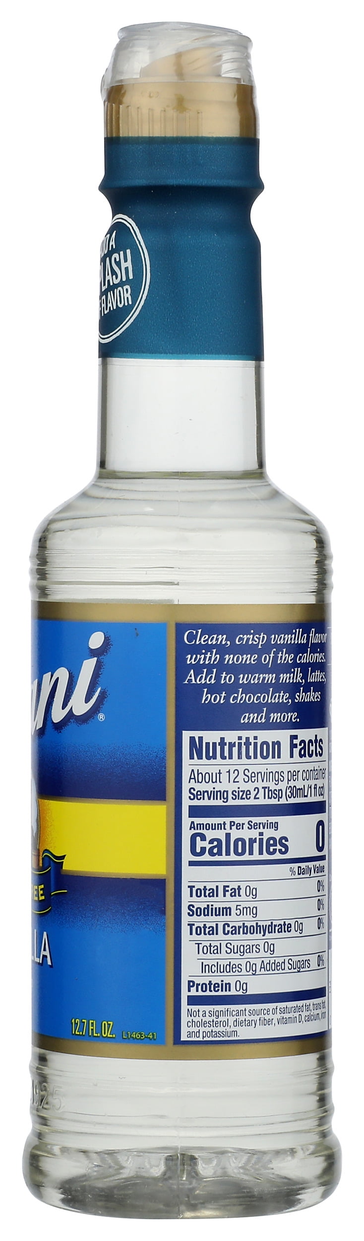 Pack of 4, Torani Sugar Free Vanilla Syrup, 12.7 fl oz